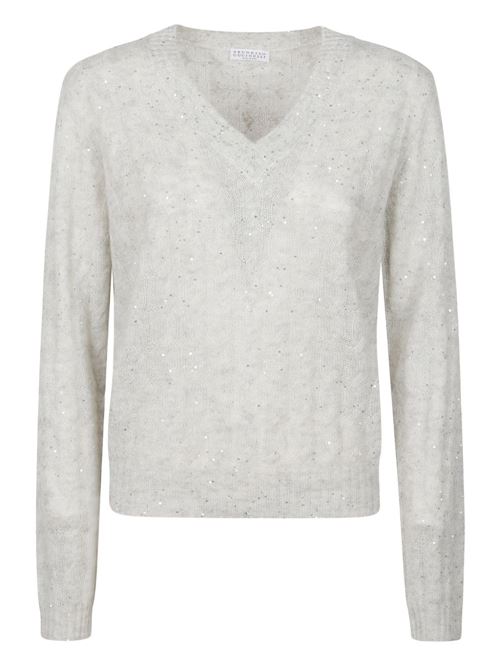 Maglia con scollo a V BRUNELLO CUCINELLI | MPG731302C3594